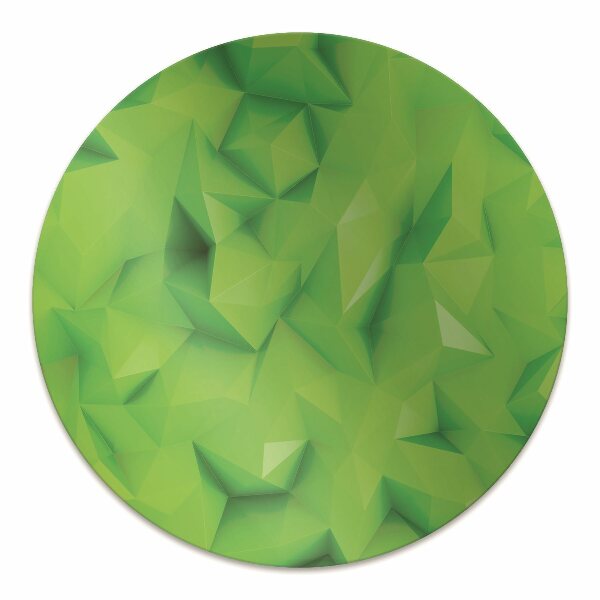 Office chair mat Abstraction green