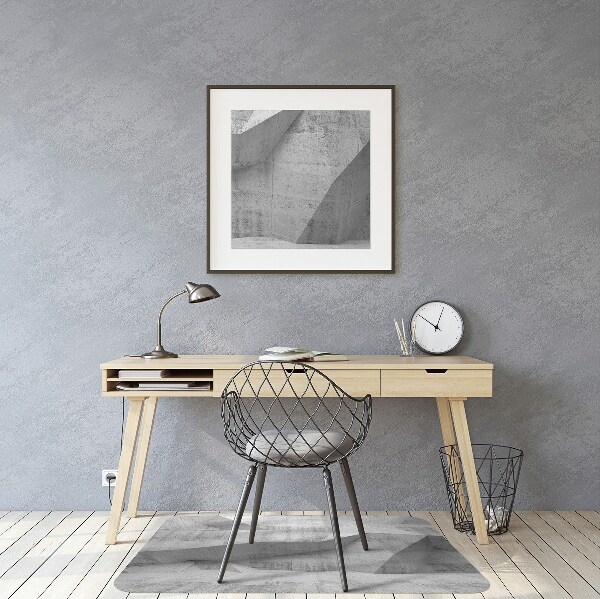 Chair mat floor panels protector Abstraction concrete