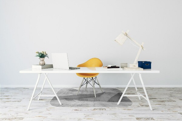 Chair mat floor panels protector Abstraction concrete