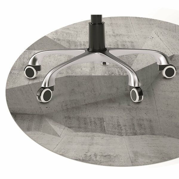 Chair mat floor panels protector Abstraction concrete