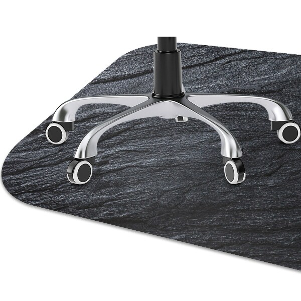 Desk chair mat black marble