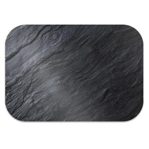 Desk chair mat black marble