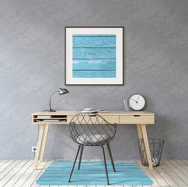 Office chair floor protector blue boards