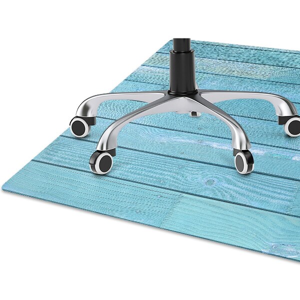 Office chair floor protector blue boards