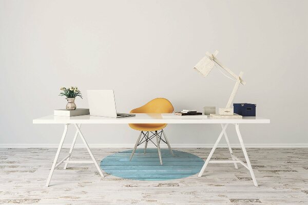 Office chair floor protector blue boards