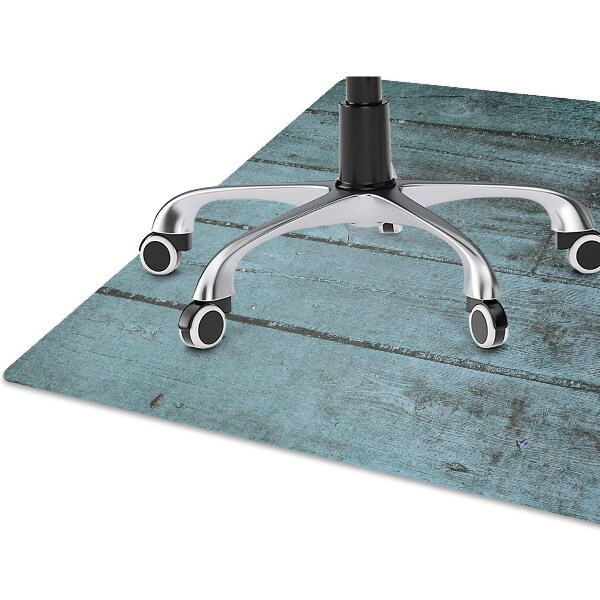 Chair mat floor panels protector blue boards