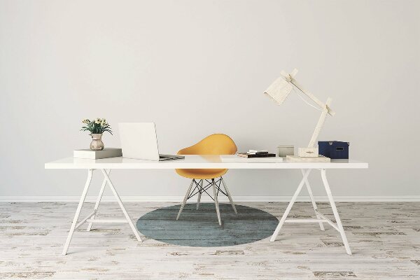 Chair mat floor panels protector blue boards