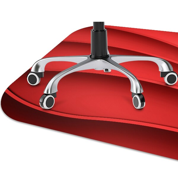 Chair mat Abstraction red