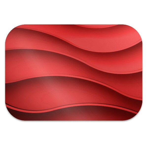 Chair mat Abstraction red