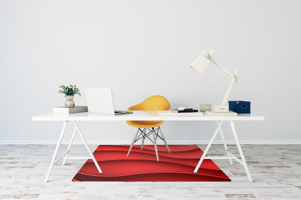 Chair mat Abstraction red