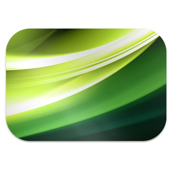 Office chair floor protector Abstraction green