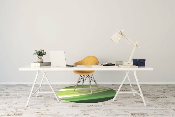 Office chair floor protector Abstraction green