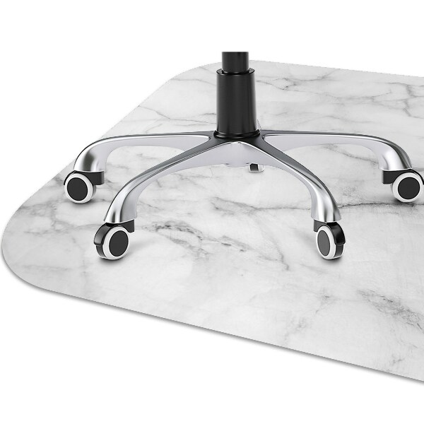 Computer chair mat Marble gray