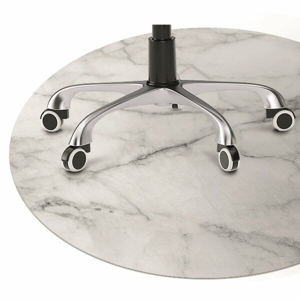 Computer chair mat Marble gray