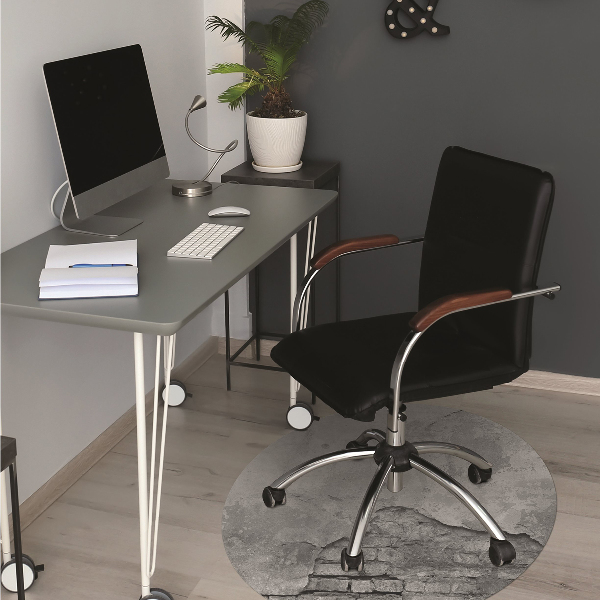Office chair floor protector old stone wall