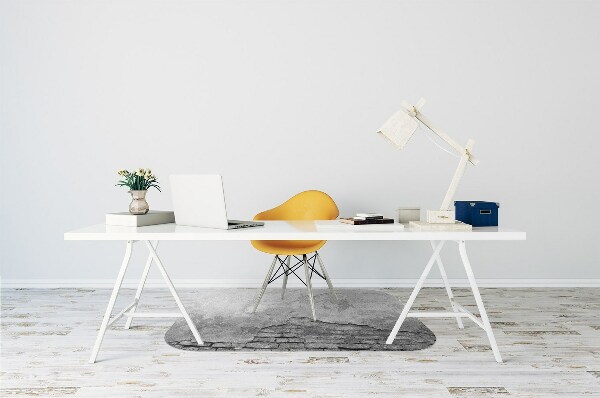 Office chair floor protector old stone wall