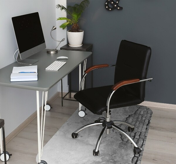 Office chair floor protector old stone wall