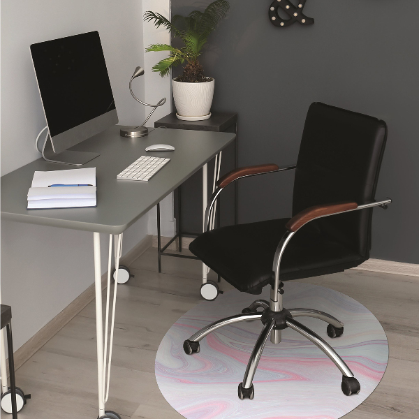 Office chair floor protector abstraction roses