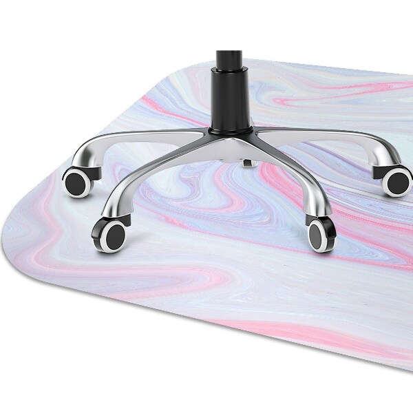 Office chair floor protector abstraction roses