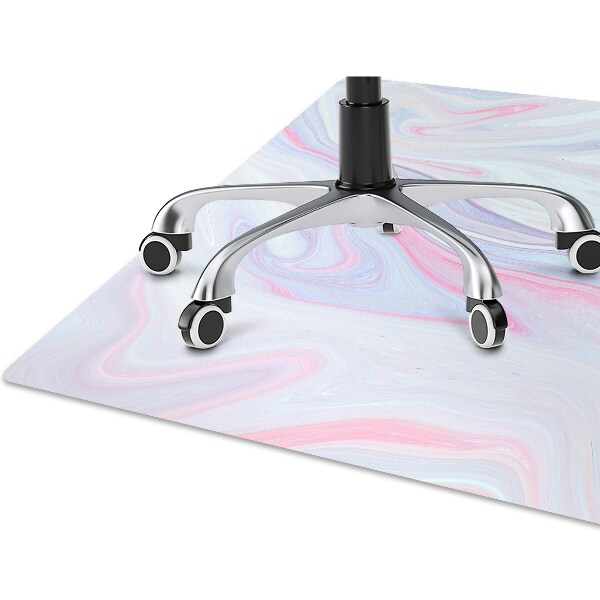 Office chair floor protector abstraction roses
