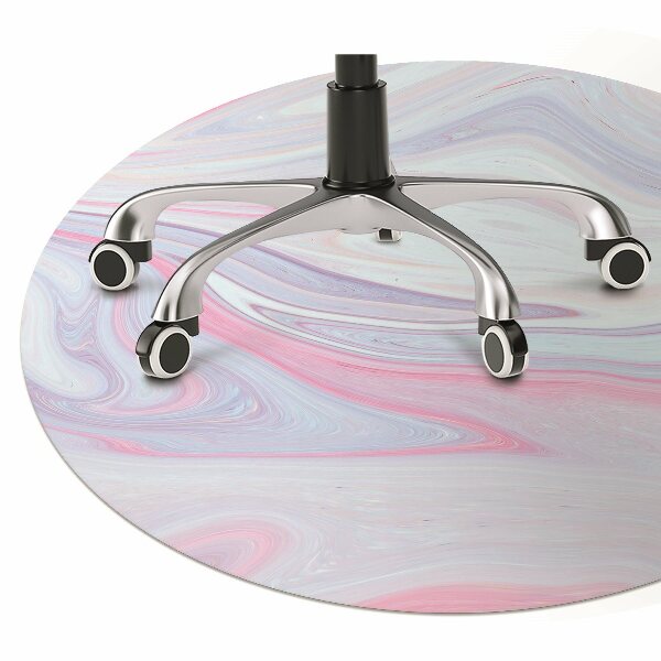 Office chair floor protector abstraction roses