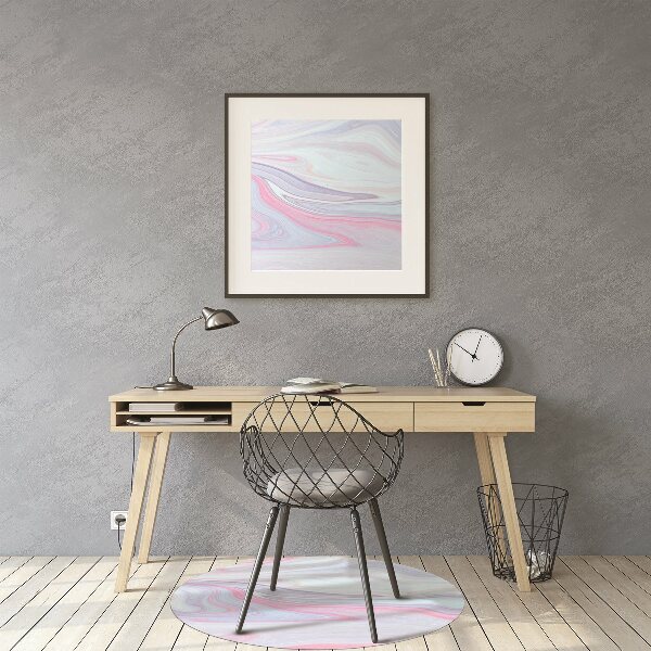 Office chair floor protector abstraction roses