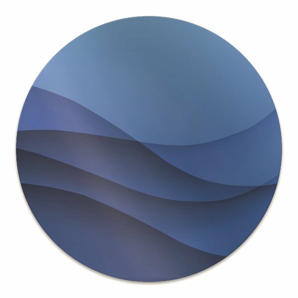 Computer chair mat transition blue