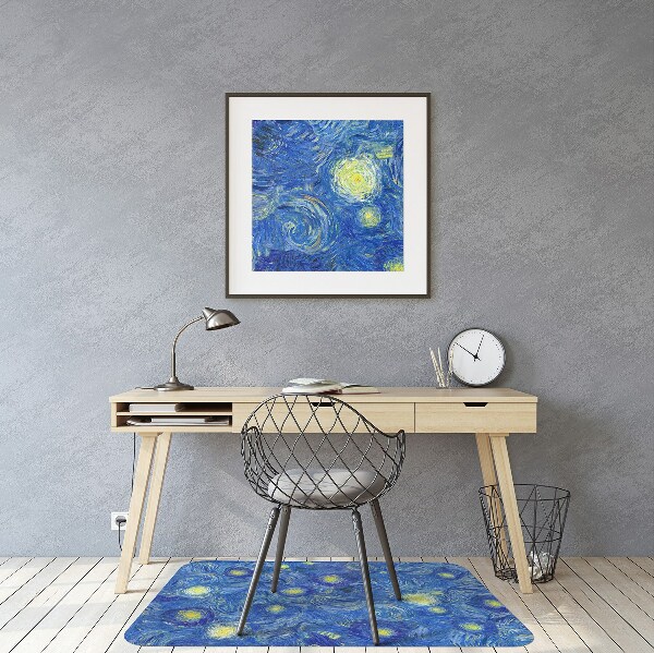 Computer chair mat blooming almond