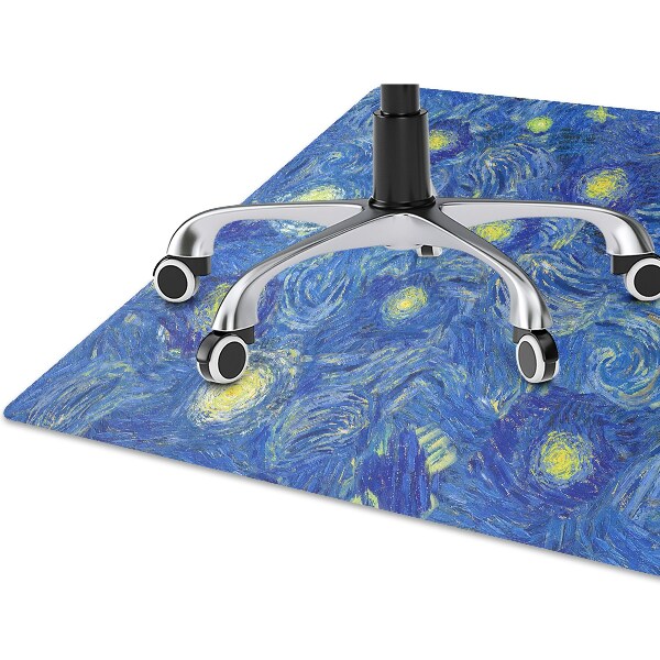 Computer chair mat blooming almond