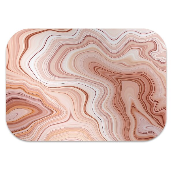 Office chair mat Abstraction ecru
