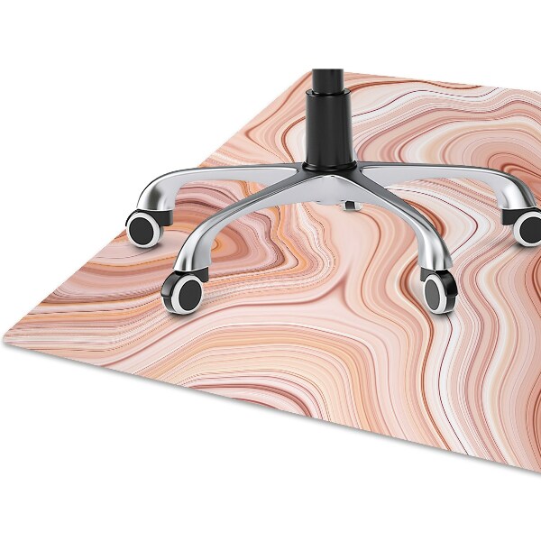 Office chair mat Abstraction ecru
