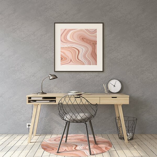 Office chair mat Abstraction ecru