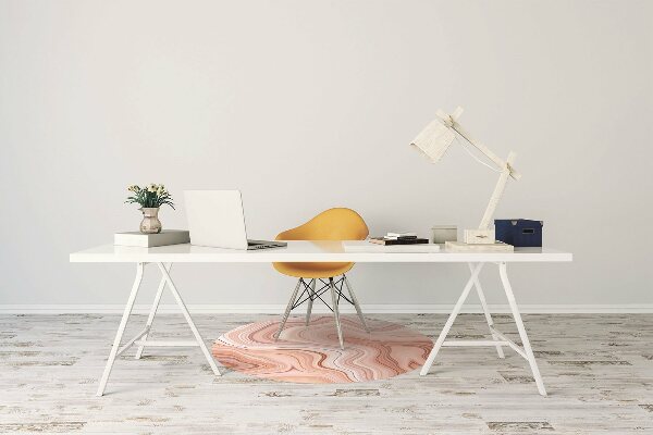 Office chair mat Abstraction ecru