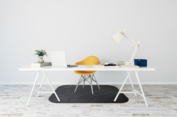 Desk chair mat black sand