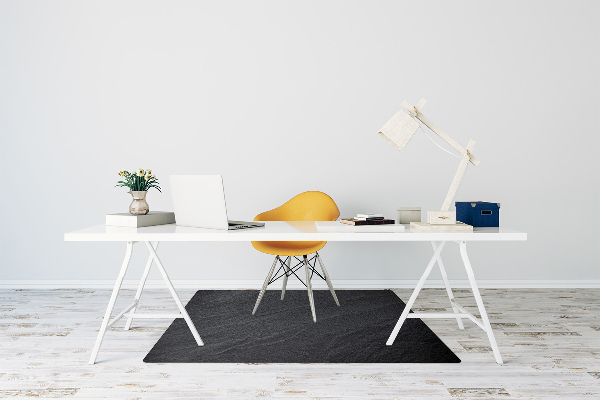 Desk chair mat black sand