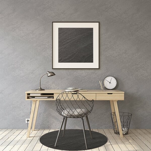 Desk chair mat black sand