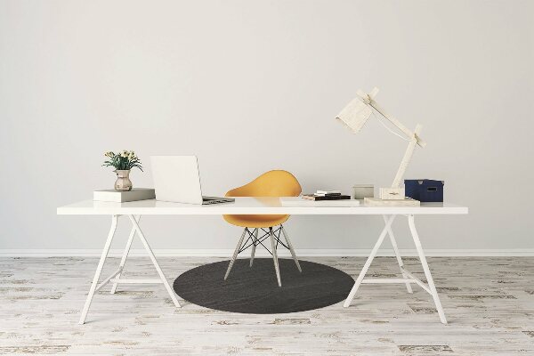 Desk chair mat black sand