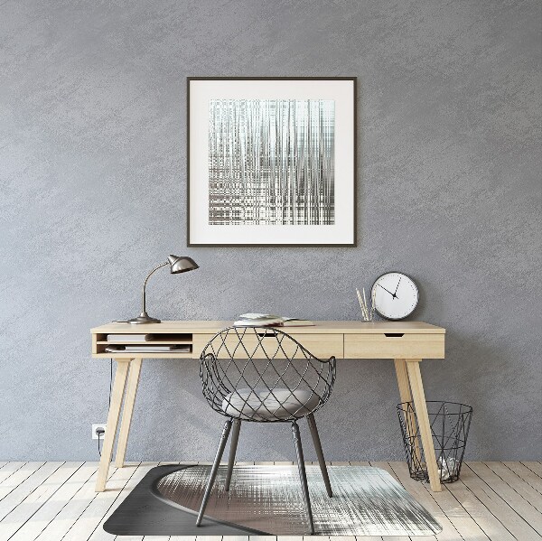 Office chair mat Abstraction silver