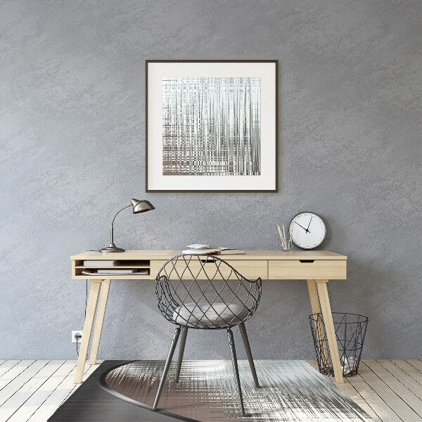 Office chair mat Abstraction silver