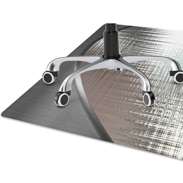 Office chair mat Abstraction silver