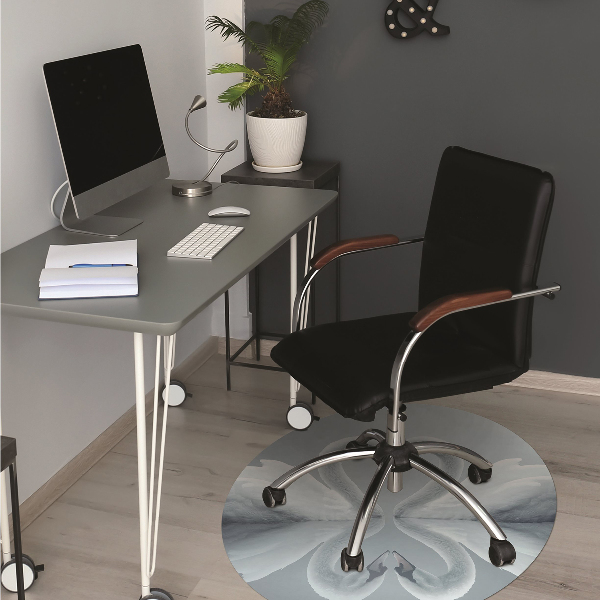 Office chair mat Swans