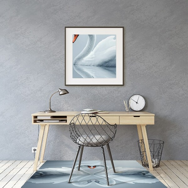 Office chair mat Swans