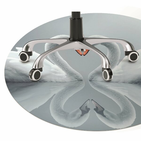 Office chair mat Swans