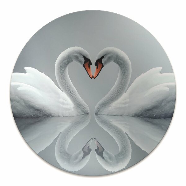 Office chair mat Swans