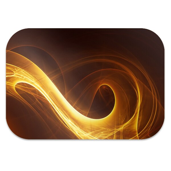 Office chair mat wavy flame