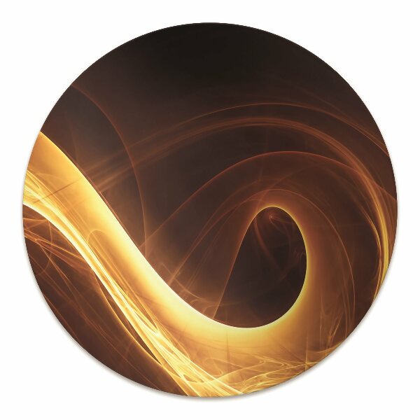 Office chair mat wavy flame