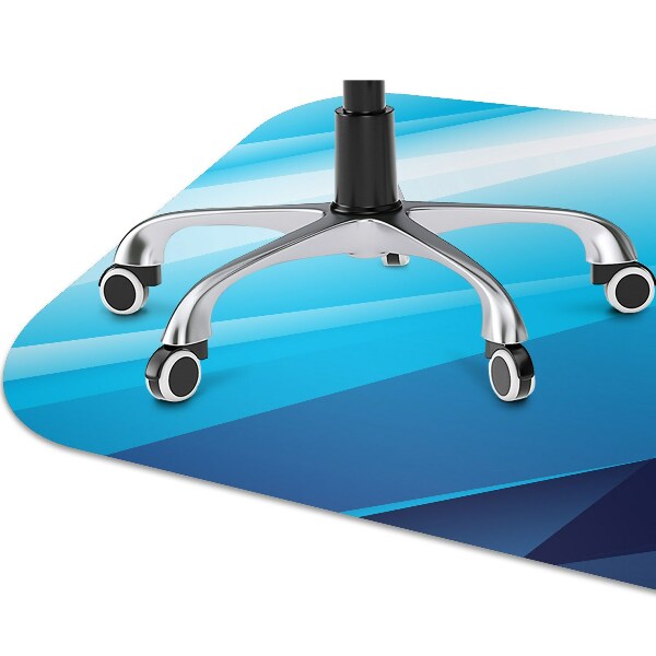 Computer chair mat blue shift