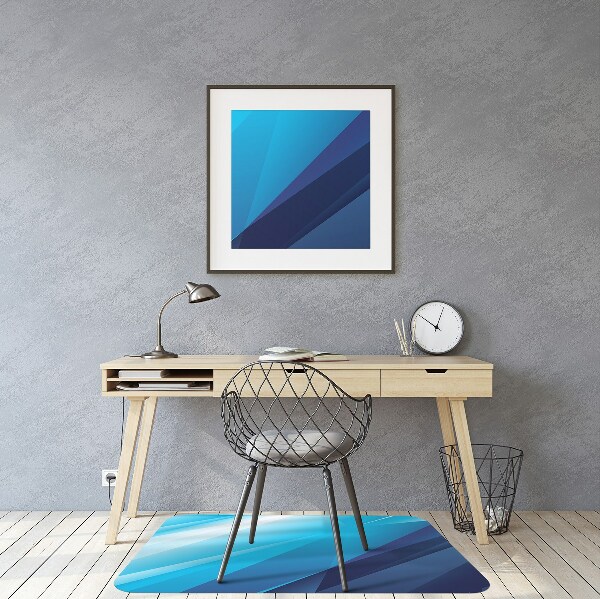 Computer chair mat blue shift
