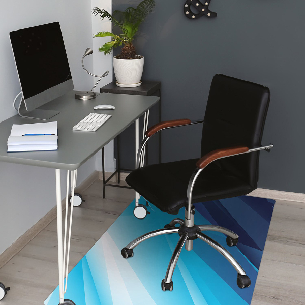 Computer chair mat blue shift