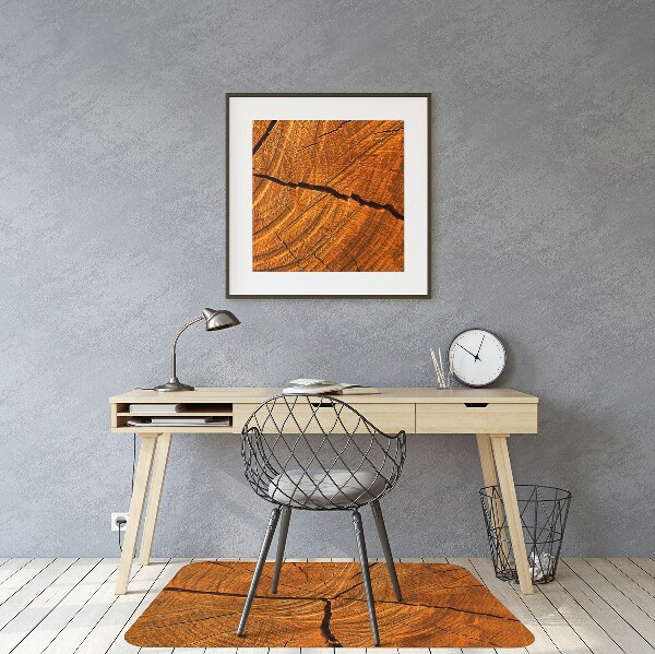 Desk chair mat Tree trunk